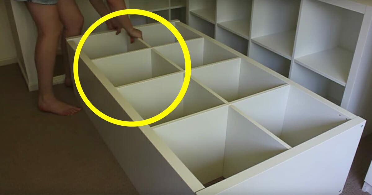 Genialt: Forvandle din Ikea-reol en smart praktisk seng